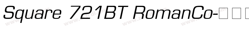 Square 721BT RomanCo字体转换